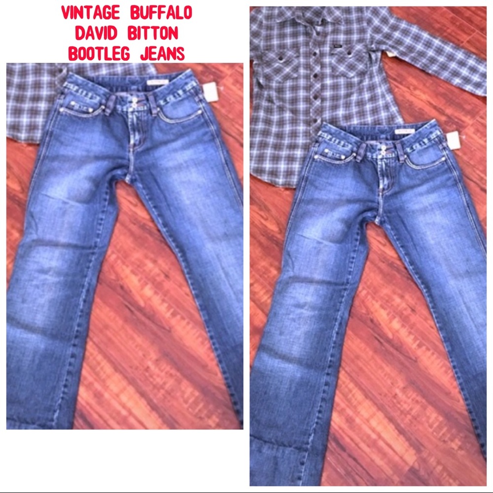 Vintage Buffalo David Bitton Bootleg Jeans - Picture 1 of 3